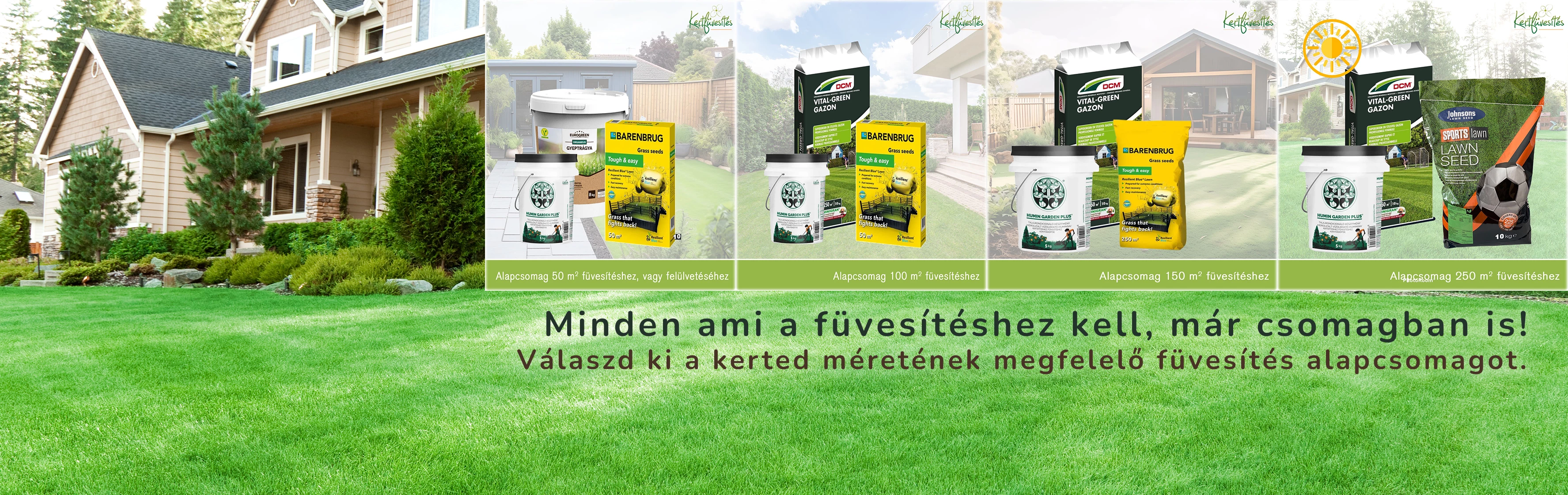 Füvesítés alapcsomagok