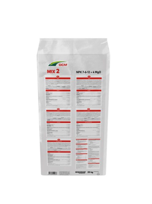 DCM Mix 2 fűre való gyeptrágya-univerzális 25kg