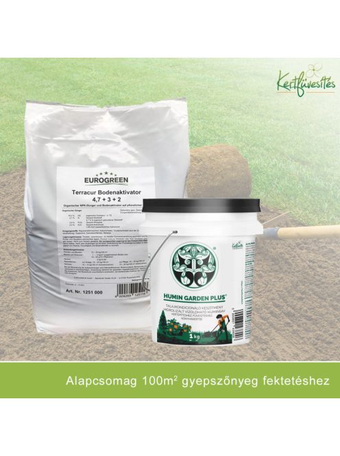 Alapcsomag (100m2) gyepszőnyeg fektetéshez