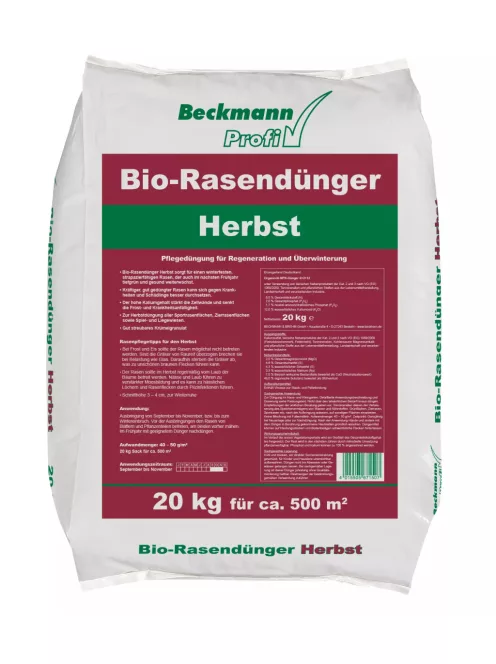 Beckmann őszi/téli felkészítő szerves biogyeptrágya 20kg