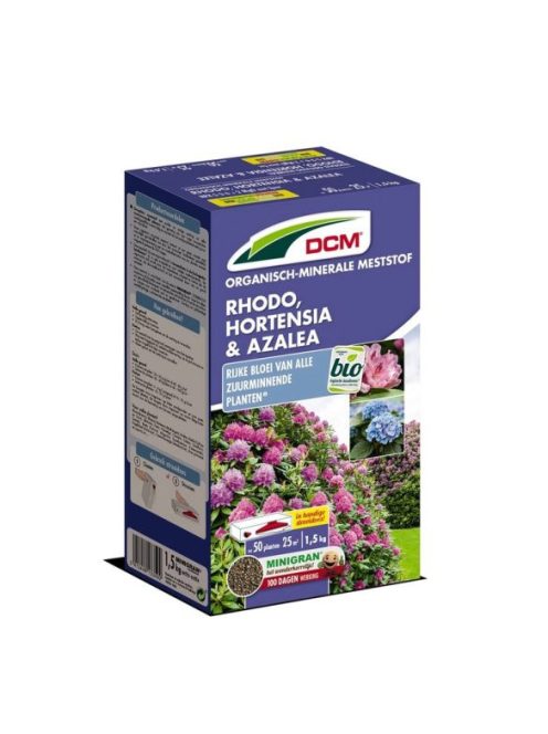 DCM növénytáp Azáleához, Rhodondendronhoz, Hortenziához 1,5 kg