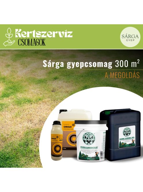 Megoldás - sárga gyep 300 m2